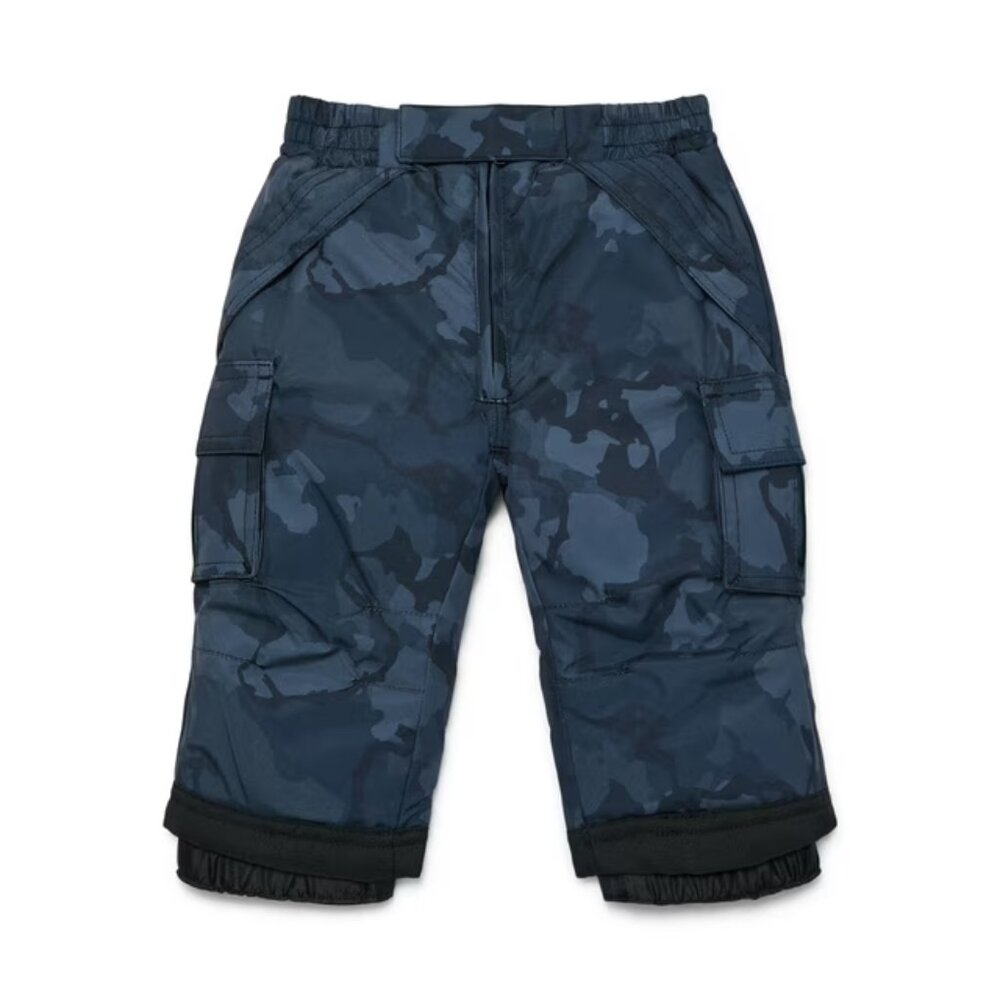 NEW Iceburg Baby Boys' Insulated Cargo Snowboard Pants Black Camo